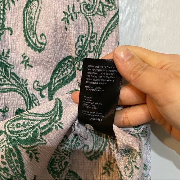 Urban Outfitters Paisley Mini Dress Size Medium - Picture 8 of 12